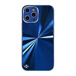 For iPhone 11 Pro CD Texture TPU + Tempered Glass Phone Case (Blue)