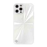 For iPhone 12 Pro CD Texture TPU + Tempered Glass Phone Case(White)