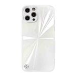 For iPhone 13 Pro CD Texture TPU + Tempered Glass Phone Case (White)