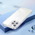 Diamond Glitter Powder Lens Protector Glass Phone Case For iPhone 13 Pro(Transparent)