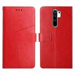 For Xiaomi Redmi 9 Y Stitching Horizontal Flip Leather Phone Case(Red)