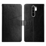 For Xiaomi Redmi 9 Y Stitching Horizontal Flip Leather Phone Case(Black)