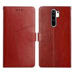 For Xiaomi Redmi 9 Y Stitching Horizontal Flip Leather Phone Case(Brown)