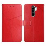 For Xiaomi Redmi Note 8 Pro Y Stitching Horizontal Flip Leather Phone Case(Red)