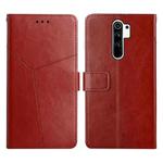 For Xiaomi Redmi Note 8 Pro Y Stitching Horizontal Flip Leather Phone Case(Brown)