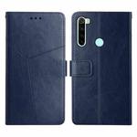 For Xiaomi Redmi Note 8T Y Stitching Horizontal Flip Leather Phone Case(Blue)
