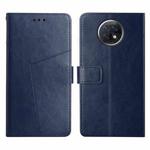 For Xiaomi Redmi Note 9 5G / Note 9T 5G Y Stitching Horizontal Flip Leather Phone Case(Blue)
