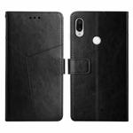 For Xiaomi Redmi Note 7 / Note 7 Pro Y Stitching Horizontal Flip Leather Phone Case(Black)