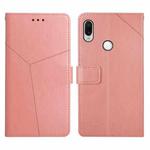 For Xiaomi Redmi Note 7 / Note 7 Pro Y Stitching Horizontal Flip Leather Phone Case(Rose Gold)