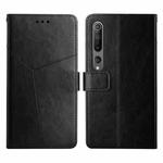 For Xiaomi Mi 10 / Mi 10 Pro Y Stitching Horizontal Flip Leather Phone Case(Black)