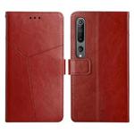 For Xiaomi Mi 10 / Mi 10 Pro Y Stitching Horizontal Flip Leather Phone Case(Brown)