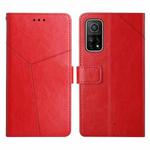 For Xiaomi Mi 10T 5G Y Stitching Horizontal Flip Leather Phone Case(Red)