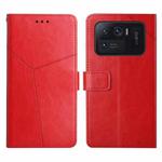 For Xiaomi Mi 11 Ultra Y Stitching Horizontal Flip Leather Phone Case(Red)