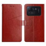 For Xiaomi Mi 11 Ultra Y Stitching Horizontal Flip Leather Phone Case(Brown)