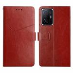 For Xiaomi Mi 11T / 11T Pro Y Stitching Horizontal Flip Leather Phone Case(Brown)