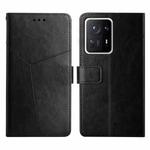For Xiaomi Mi Mix4 Y Stitching Horizontal Flip Leather Phone Case(Black)
