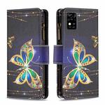 For ZTE Blade  A31 Colored Drawing Pattern Zipper Horizontal Flip Phone Leather Case(Big Butterfly)