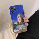 TPU Pattern Shockproof Phone Case For iPhone 13(Castle)