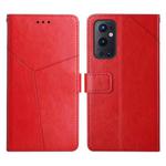 For OnePlus 9 Pro Y Stitching Horizontal Flip Leather Phone Case(Red)