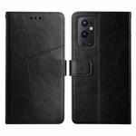 For OnePlus 9 Pro Y Stitching Horizontal Flip Leather Phone Case(Black)