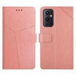 For OnePlus 9 Pro Y Stitching Horizontal Flip Leather Phone Case(Rose Gold)