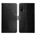 For OnePlus Nord CE 5G Y Stitching Horizontal Flip Leather Phone Case(Black)