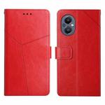 For OnePlus Nord N20 5G Y Stitching Horizontal Flip Leather Phone Case(Red)