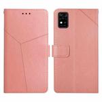 For ZTE Blade A31 Y Stitching Horizontal Flip Leather Phone Case(Rose Gold)