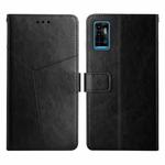 For ZTE Blade A51 Y Stitching Horizontal Flip Leather Phone Case(Black)