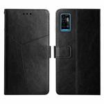 For ZTE Blade A71 Y Stitching Horizontal Flip Leather Phone Case(Black)