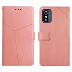 For ZTE Blade L9 Y Stitching Horizontal Flip Leather Phone Case(Rose Gold)