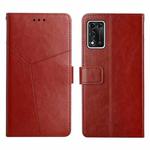 For ZTE Libero 5G II Y Stitching Horizontal Flip Leather Phone Case(Brown)