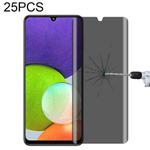 25 PCS Full Cover Anti-peeping Tempered Glass Film For Samsung Galaxy A22 4G