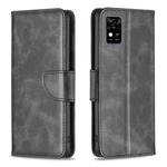 For ZTE Blade  A31 Lambskin Texture Leather Phone Case(Black)