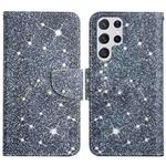 For Samsung Galaxy S22 Ultra 5G Painted Pattern Horizontal Flip Leather Phone Case(Gypsophila)