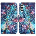 For Samsung Galaxy A13 5G Painted Pattern Horizontal Flip Leather Phone Case(Starry Mandala)