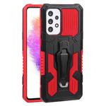 For Samsung Galaxy A73 5G Armor Warrior Shockproof PC + TPU Phone Case(Red)