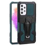 For Samsung Galaxy A73 5G Armor Warrior Shockproof PC + TPU Phone Case(Army Green)