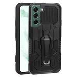For Samsung Galaxy S22+ 5G Armor Warrior Shockproof PC + TPU Phone Case(Black)