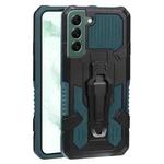 For Samsung Galaxy S22+ 5G Armor Warrior Shockproof PC + TPU Phone Case(Army Green)