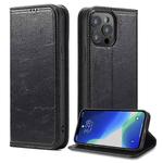 For iPhone 13 Pro Vintage Bark Texture Wallet Leather Phone Case (Black)