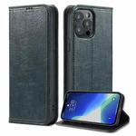 For iPhone 13 Pro Vintage Bark Texture Wallet Leather Phone Case (Green)