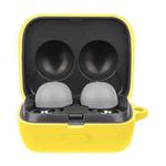 Solid Color Earphone Protective Case with Hook For Sony LinkBuds WF-L900(Yellow)