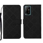 For OPPO A94 5G Ethnic Style Embossed Pattern Leather Phone Case(Black)