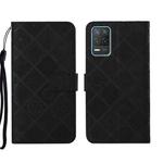 For OPPO Realme 8 5G Ethnic Style Embossed Pattern Leather Phone Case(Black)