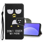 For Xiaomi Redmi Note 10 4G Colored Drawing Pattern Flip Leather Case(Penguin)