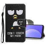 For Xiaomi Redmi Note 10 5G Colored Drawing Pattern Flip Leather Case(Penguin)