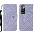 For Xiaomi Redmi 10 Ethnic Style Embossed Pattern Leather Phone Case(Purple)