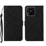 For Xiaomi Redmi 10C Ethnic Style Embossed Pattern Leather Phone Case(Black)
