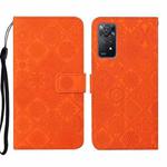 For Xiaomi Redmi Note 11 Pro Global Ethnic Style Embossed Pattern Leather Phone Case(Orange)